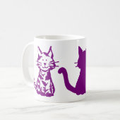 Mug Chats Violets (Devant gauche)