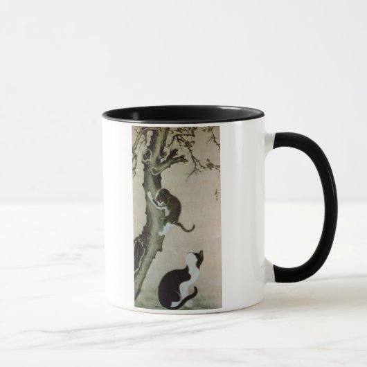 Mug Chats, XVIIème siècle (encre sur la soie) (Droite)