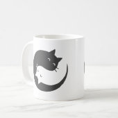 Mug Chats yin et yang mandala - Choisir le colo arrièr (Devant gauche)
