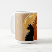Mug Chats Yin Yang en céramique (Devant gauche)
