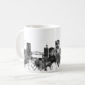 Mug Chattanooga Tennessee Skyline BW (Devant gauche)