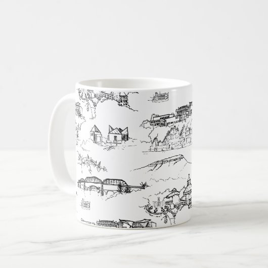 Mug Chattanooga Toile (Devant gauche)