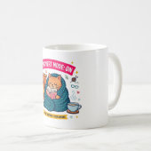 Mug Chatte de lecture cosy Introverti Art drôle (Devant droit)