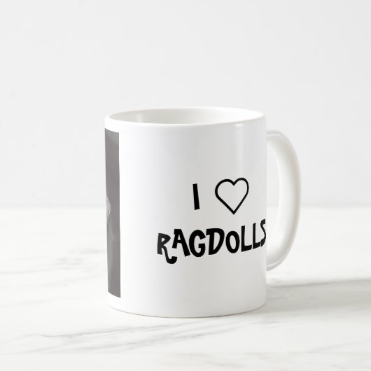 Mug Chatte de Ragdoll (Devant droit)