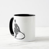 Mug Chatte Encre Pose Pinceau (Devant gauche)