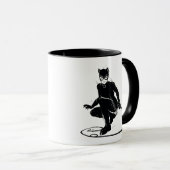 Mug Chatte Encre Pose Pinceau (Devant droit)