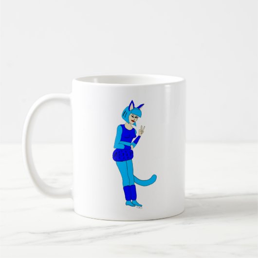Mug chatte fille (Gauche)