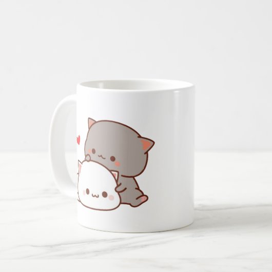 Mug chatte mochi peach (Devant gauche)