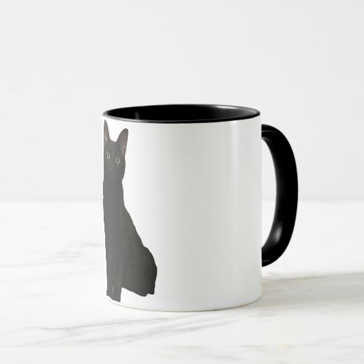 Mug chatte noire (Devant droit)