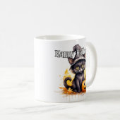 Mug Chatte noire | Joyeux Halloween (Devant droit)