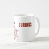 Mug Chatte orange blanche aux cheveux roux (Devant droit)