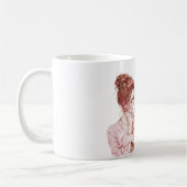 Mug Chatte orange blanche aux cheveux roux (Gauche)