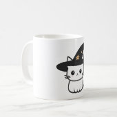Mug chatte sorcière chats mignons | design chats (Devant gauche)
