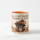 Mug Chatte sorcière de design cosy pour la lecture d'a (Centre)