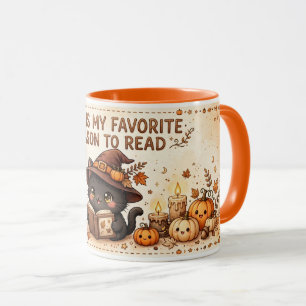 Mug Chatte sorcière de design cosy pour la lecture d'a