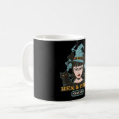 Mug Chatte sorcière mignonne rétro gothique hexadécima (Devant gauche)