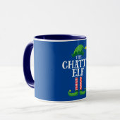 Mug Chatty Elf Matching Family Group Noël (Devant gauche)