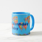 Mug Chaud Air Balloon Aquarelle Garçons Anniversaire M (Devant droit)