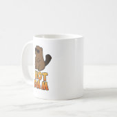 Mug Chaud Dam Funky Cool Beaver Pun (Devant gauche)
