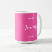 Mug Chaud rose moderne fille Boss (Devant droit)