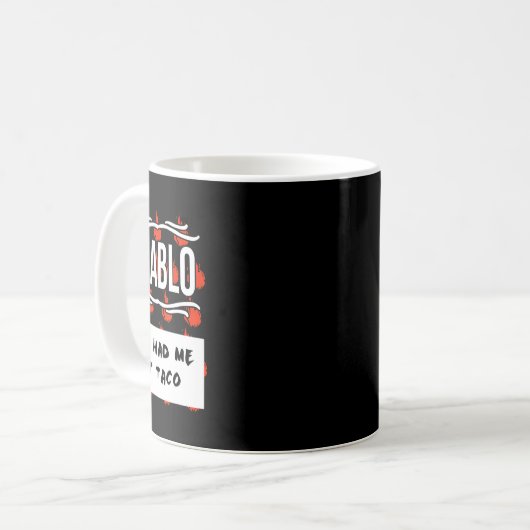 Mug CHAUD SAUCES Groupe Halloween DIABLO SAUCE Vous M' (Devant gauche)