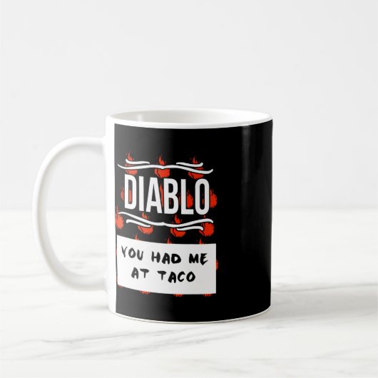 Mug CHAUD SAUCES Groupe Halloween DIABLO SAUCE Vous M' (Gauche)