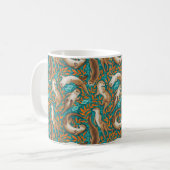 Mug Chaudes de natation en Turquoise et orange (Devant gauche)