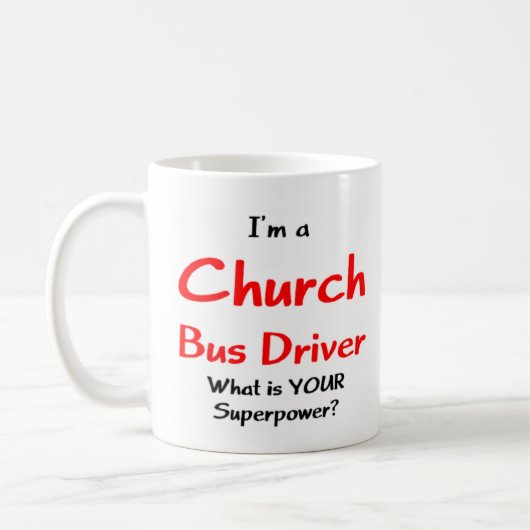 Mug chauffeur d'autobus, église (Gauche)