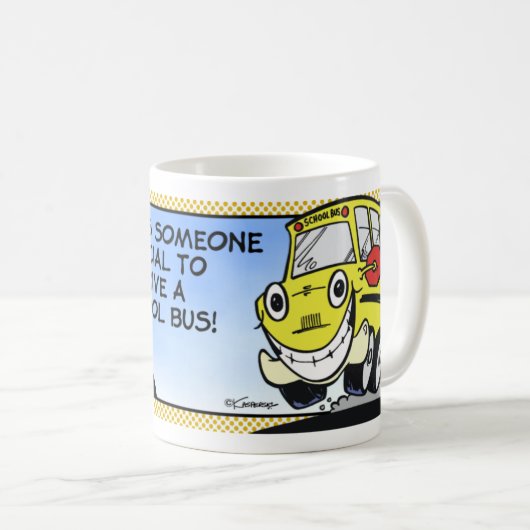 Mug Chauffeur d'autobus scolaire (Devant droit)