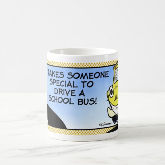 Mug Chauffeur d'autobus scolaire (Centre)