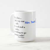 Mug Chauffeur de bus avec le poème (Devant gauche)