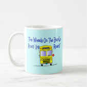 Mug Chauffeur de bus "les roues sur l'autobus " (Gauche)