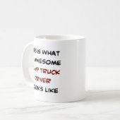 Mug chauffeur de camion à benne, génial (Devant gauche)