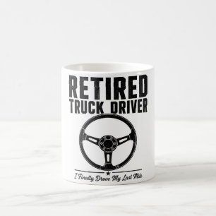 Mug Chauffeur de Camion Retraité café - J'ai Enfin Con
