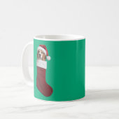 Mug Chaussette de Noël Beagle (Devant gauche)