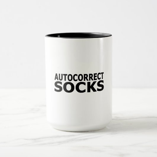Mug Chaussettes de correction automatique (Centre)