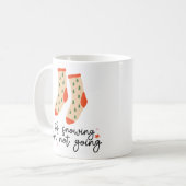 Mug Chaussettes de Noël amusantes à dire (Devant gauche)