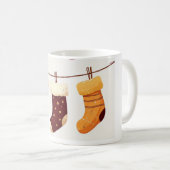 Mug chaussettes de Noël cadeaux (Devant droit)