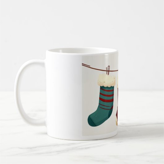 Mug chaussettes de Noël cadeaux (Gauche)