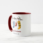 Mug Chaussettes de Noël mignonnes cadeau de vacances (Devant gauche)