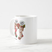 Mug Chaussettes drôles de Noël (Devant gauche)
