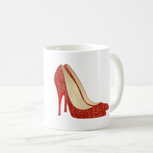 Mug chaussons rubis (Devant droit)