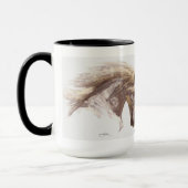 Mug Chaussure Blanche Pegasus Stallion Art Musique (Gauche)