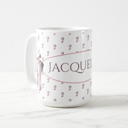 Mug Chaussure de ballet rose Répéter (Devant gauche)