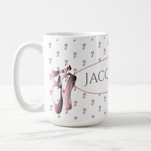 Mug Chaussure de ballet rose Répéter (Gauche)