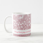Mug Chaussure de Noël classique personnalisée rose éti (Gauche)