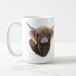 Mug Chaussure De Vache D'Ecosse Avec Des Cheveux Forts