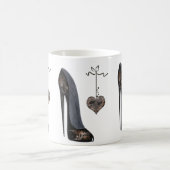 Mug Chaussure et coeur stylets noirs (Centre)