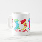 Mug Chaussure Lover Bottes modernes Stockage de Noël (Devant gauche)