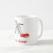 Mug Chaussure Lover talons hauts (Devant droit)